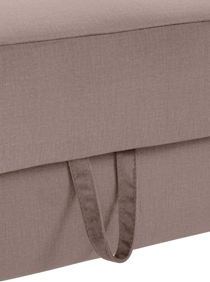 COTTA Zithoek Morven L-vorm Set bestaande uit: hoekbank met hoofdverstelling & hocker (set) - Foto 2