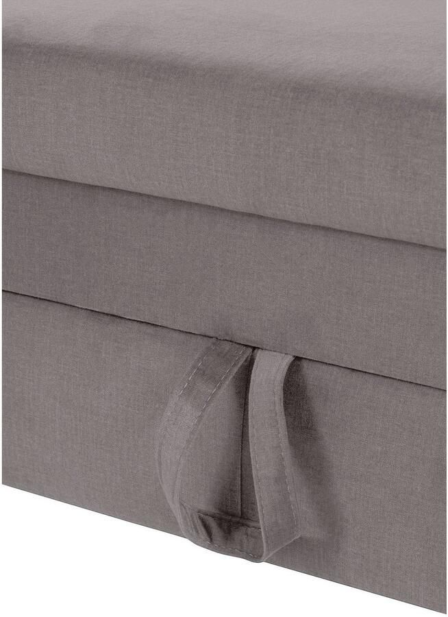 COTTA Zithoek Morven L-vorm Set bestaande uit: hoekbank met hoofdverstelling & hocker (set) - Foto 4