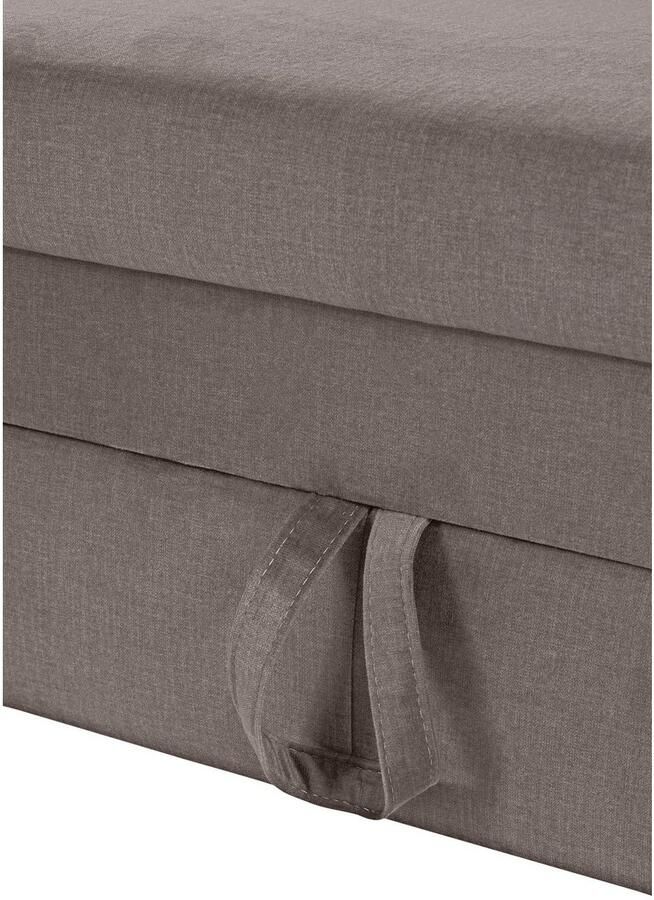 COTTA Zithoek Morven L-vorm Set bestaande uit: hoekbank met hoofdverstelling & hocker (set) - Foto 3