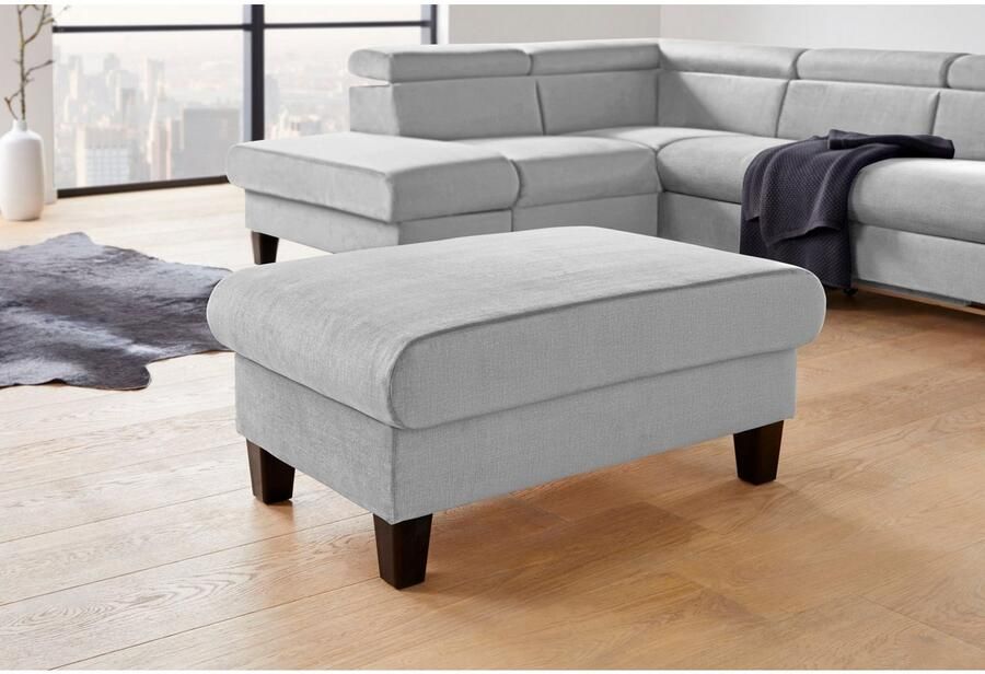 COTTA Zithoek Morven L-vorm Set bestaande uit: hoekbank met hoofdverstelling & hocker (set) - Foto 3