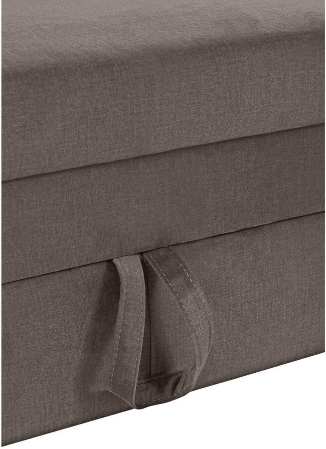 COTTA Zithoek Morven L-vorm Set bestaande uit: hoekbank met hoofdverstelling & hocker (set) - Foto 4