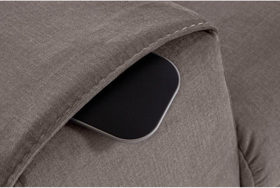 COTTA Zithoek Morven L-vorm Set bestaande uit: hoekbank met hoofdverstelling & hocker (set) - Foto 11