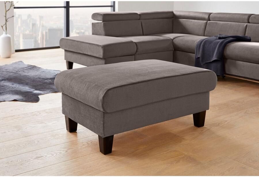 COTTA Zithoek Morven L-vorm Set bestaande uit: hoekbank met hoofdverstelling & hocker (set) - Foto 3