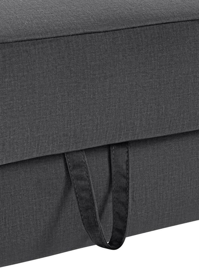 COTTA Zithoek Morven L-vorm Set bestaande uit: hoekbank met hoofdverstelling & hocker (set) - Foto 2