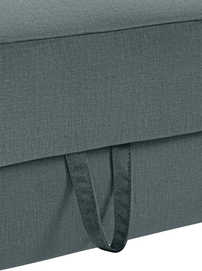 COTTA Zithoek Morven L-vorm Set bestaande uit: hoekbank met hoofdverstelling & hocker (set) - Foto 2