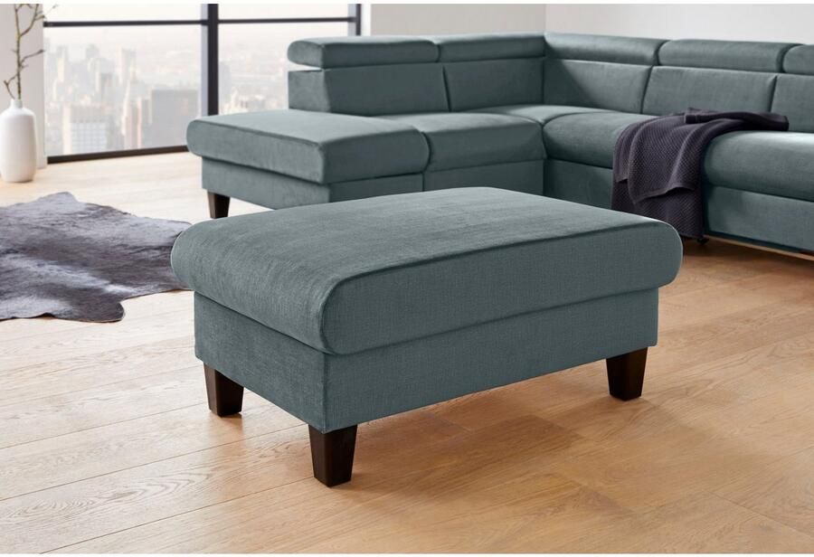 COTTA Zithoek Morven L-vorm Set bestaande uit: hoekbank met hoofdverstelling & hocker (set) - Foto 3