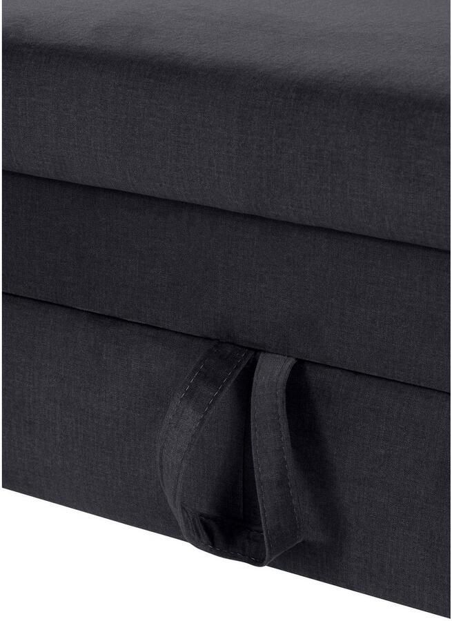 COTTA Zithoek Morven L-vorm Set bestaande uit: hoekbank met hoofdverstelling & hocker (set) - Foto 3