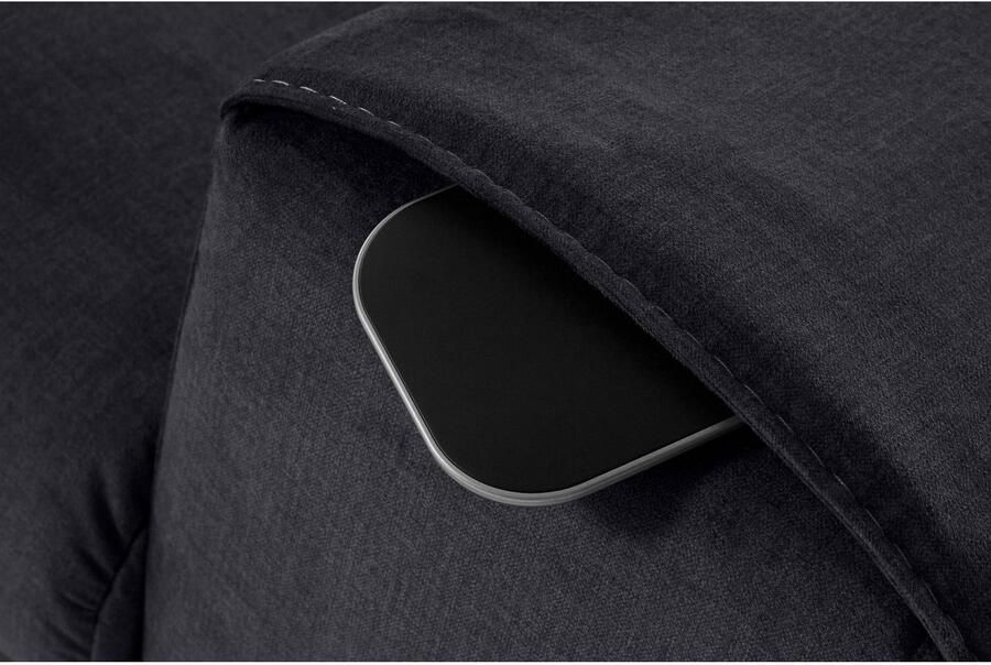 COTTA Zithoek Morven L-vorm Set bestaande uit: hoekbank met hoofdverstelling & hocker (set) - Foto 7