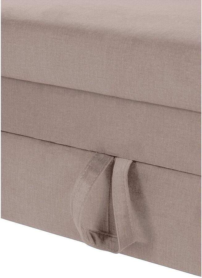 COTTA Zithoek Morven L-vorm Set bestaande uit: hoekbank met hoofdverstelling & hocker (set) - Foto 4