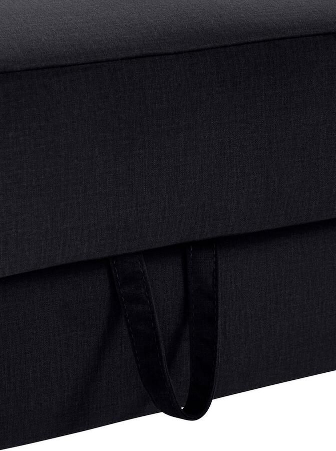 COTTA Zithoek Morven L-vorm Set bestaande uit: hoekbank met hoofdverstelling & hocker (set) - Foto 2