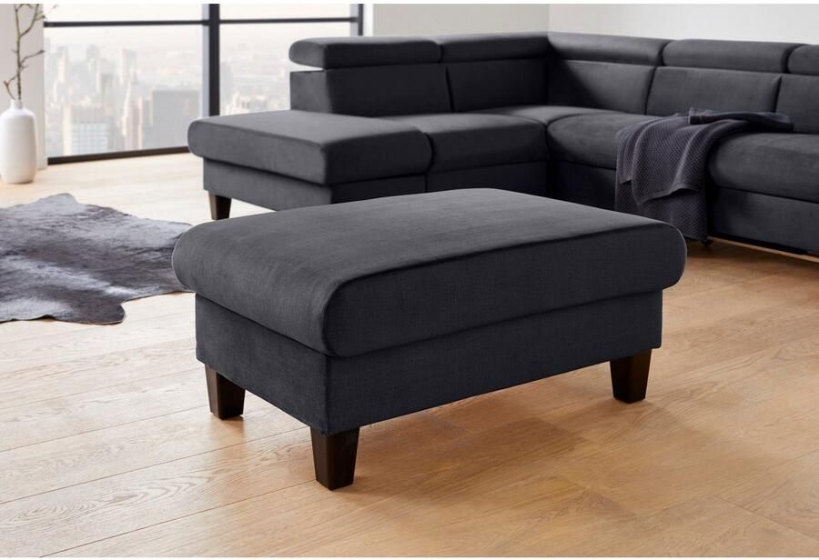 COTTA Zithoek Morven L-vorm Set bestaande uit: hoekbank met hoofdverstelling & hocker (set) - Foto 4