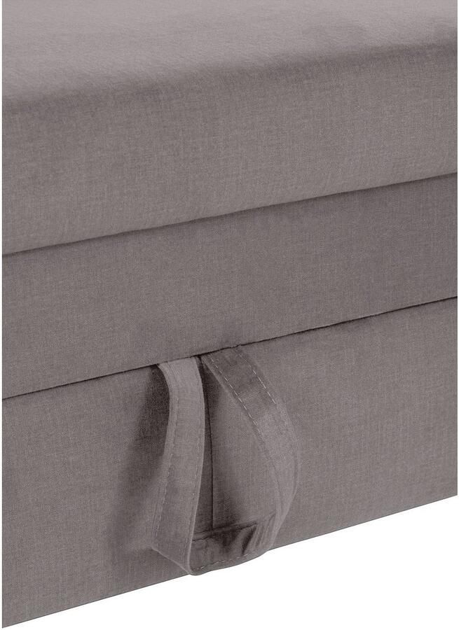 COTTA Zithoek Morven L-vorm Set bestaande uit: hoekbank met hoofdverstelling & hocker (set) - Foto 3