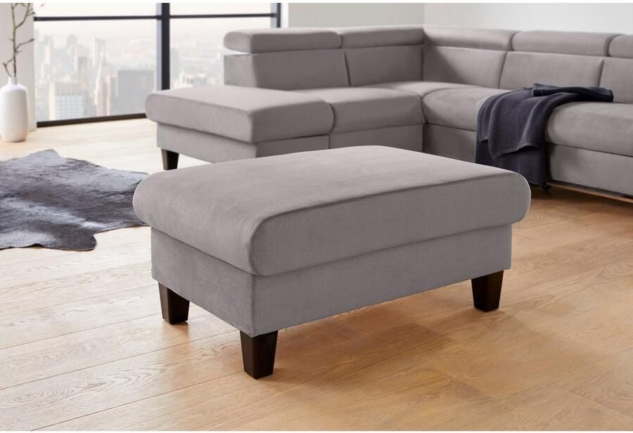 COTTA Zithoek Morven L-vorm Set bestaande uit: hoekbank met hoofdverstelling & hocker (set) - Foto 5