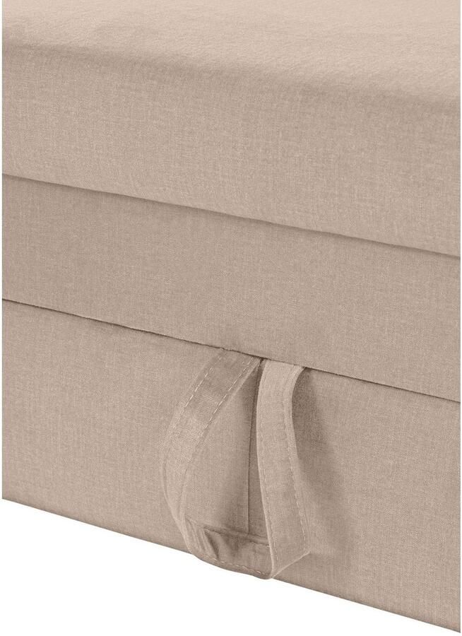 COTTA Zithoek Morven L-vorm Set bestaande uit: hoekbank met hoofdverstelling & hocker (set) - Foto 3