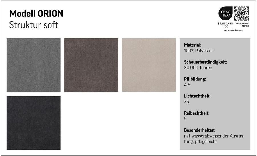 COTTA Hockerbank ORION comfortabele bank in modern ontwerp - Foto 5