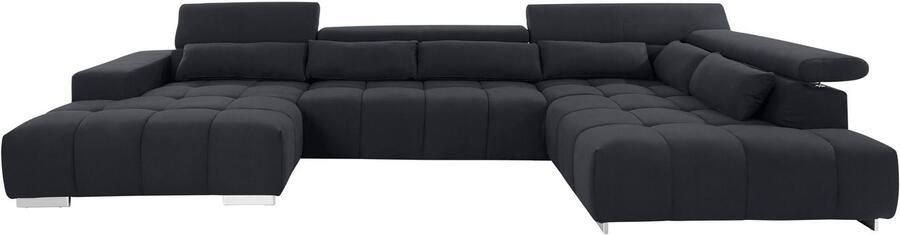 COTTA Zithoek Orion U-vorm met hoofdbordverstelling & 6 lendenkussens - Foto 8