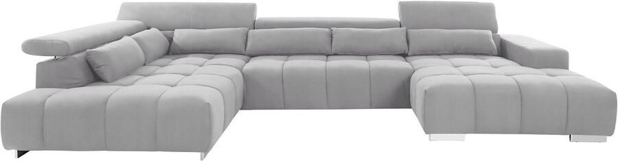 COTTA Zithoek Orion U-vorm met hoofdbordverstelling & 6 lendenkussens - Foto 8