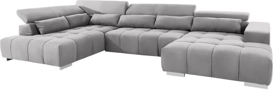 COTTA Zithoek Orion U-vorm met hoofdbordverstelling & 6 lendenkussens - Foto 7