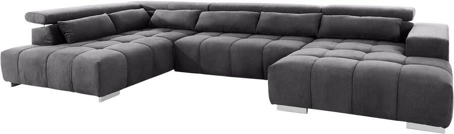 COTTA Zithoek Orion U-vorm met hoofdbordverstelling & 6 lendenkussens - Foto 7