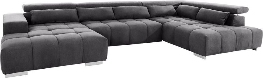 COTTA Zithoek Orion U-vorm met hoofdbordverstelling & 6 lendenkussens - Foto 7