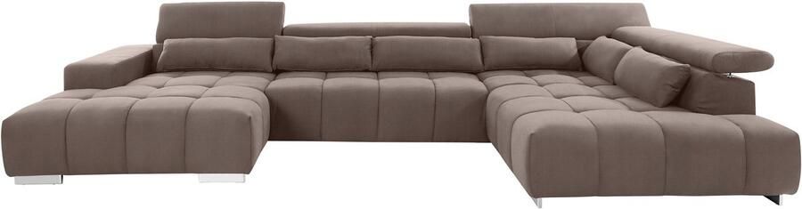 COTTA Zithoek Orion U-vorm met hoofdbordverstelling & 6 lendenkussens - Foto 9