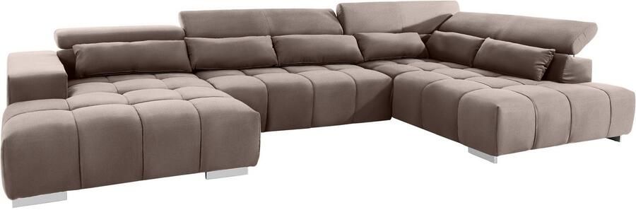 COTTA Zithoek Orion U-vorm met hoofdbordverstelling & 6 lendenkussens - Foto 7