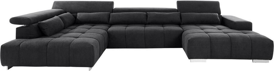 COTTA Zithoek Orion U-vorm met hoofdbordverstelling & 6 lendenkussens - Foto 8