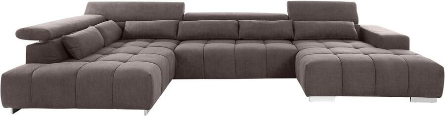 COTTA Zithoek Orion U-vorm met hoofdbordverstelling & 6 lendenkussens - Foto 8