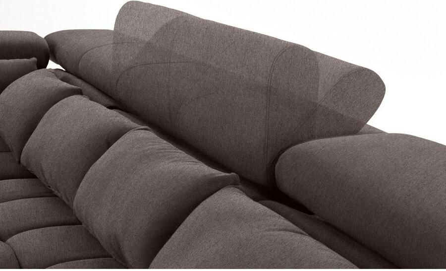 COTTA Zithoek Orion U-vorm met hoofdbordverstelling & 6 lendenkussens - Foto 6