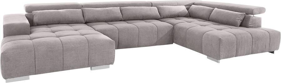 COTTA Zithoek Orion U-vorm met hoofdbordverstelling & 6 lendenkussens - Foto 7