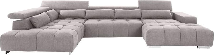 COTTA Zithoek Orion U-vorm met hoofdbordverstelling & 6 lendenkussens - Foto 8