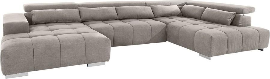 COTTA Zithoek Orion U-vorm met hoofdbordverstelling & 6 lendenkussens - Foto 7