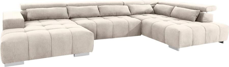 COTTA Zithoek Orion U-vorm met hoofdbordverstelling & 6 lendenkussens - Foto 8