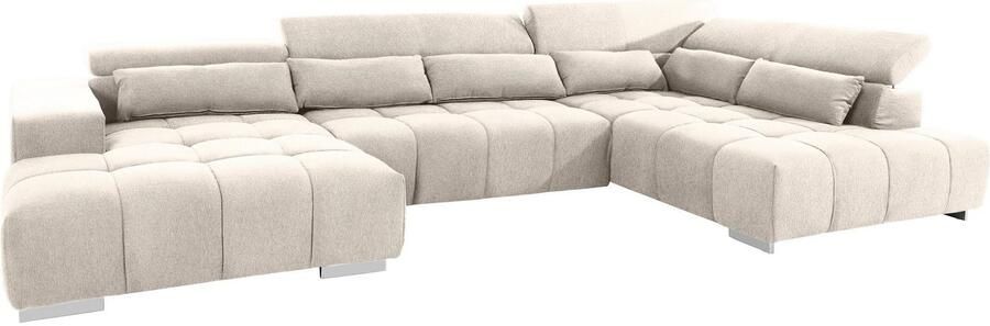 COTTA Zithoek Orion U-vorm met hoofdbordverstelling & 6 lendenkussens - Foto 7