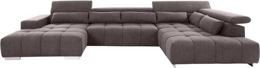 COTTA Zithoek Orion U-vorm met hoofdbordverstelling & 6 lendenkussens - Foto 8