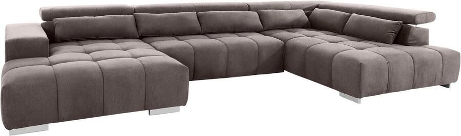 COTTA Zithoek Orion U-vorm met hoofdbordverstelling & 6 lendenkussens - Foto 7