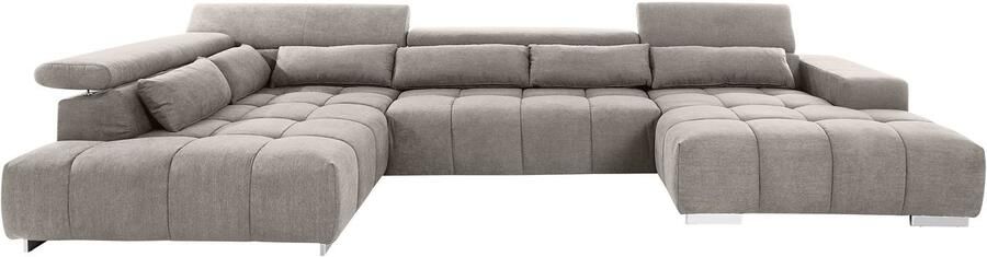 COTTA Zithoek Orion U-vorm met hoofdbordverstelling & 6 lendenkussens - Foto 9