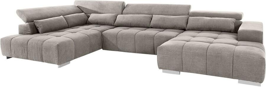 COTTA Zithoek Orion U-vorm met hoofdbordverstelling & 6 lendenkussens - Foto 7