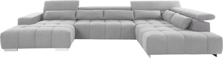 COTTA Zithoek Orion U-vorm met hoofdbordverstelling & 6 lendenkussens - Foto 9