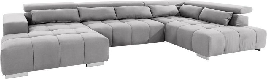 COTTA Zithoek Orion U-vorm met hoofdbordverstelling & 6 lendenkussens - Foto 8