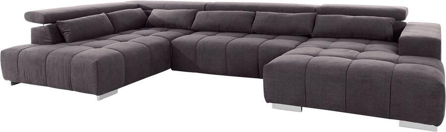 COTTA Zithoek Orion U-vorm met hoofdbordverstelling & 6 lendenkussens - Foto 8