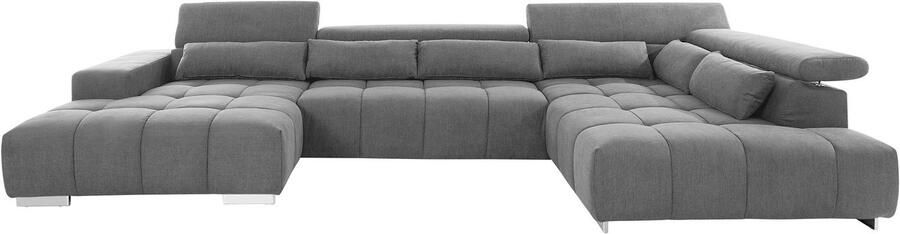 COTTA Zithoek Orion U-vorm met hoofdbordverstelling & 6 lendenkussens - Foto 8