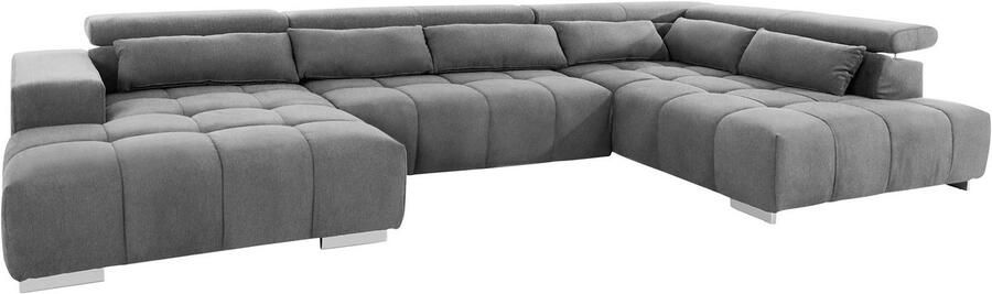 COTTA Zithoek Orion U-vorm met hoofdbordverstelling & 6 lendenkussens - Foto 7