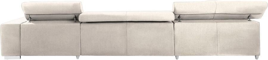 COTTA Zithoek Orion U-vorm met hoofdbordverstelling & 6 lendenkussens - Foto 9