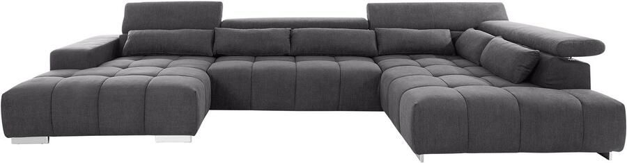 COTTA Zithoek Orion U-vorm met hoofdbordverstelling & 6 lendenkussens - Foto 8