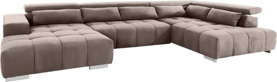 COTTA Zithoek Orion U-vorm met hoofdbordverstelling & 6 lendenkussens - Foto 8