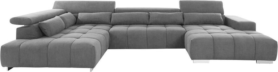 COTTA Zithoek Orion U-vorm met hoofdbordverstelling & 6 lendenkussens - Foto 8