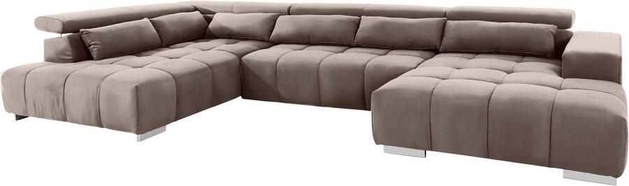 COTTA Zithoek Orion U-vorm met hoofdbordverstelling & 6 lendenkussens - Foto 7