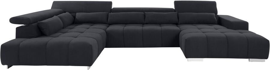 COTTA Zithoek Orion U-vorm met hoofdbordverstelling & 6 lendenkussens - Foto 9