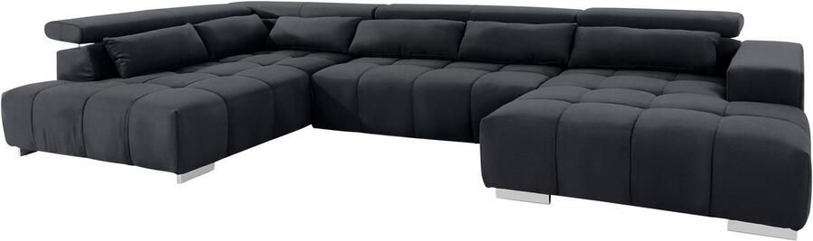 COTTA Zithoek Orion U-vorm met hoofdbordverstelling & 6 lendenkussens - Foto 8